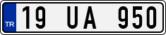License plate of Turkey, Regular plates