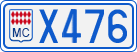 License plate of Monaco, Cars