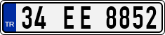 License plate of Turkey, Regular plates