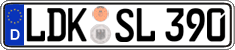 German license plate, Regular plates