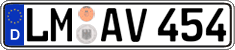 German license plate, Regular plates