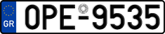 License plate of Greece, Cars