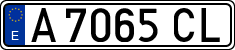 License plates of Spain, 1971 year series
