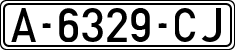 License plates of Spain, 1971 year series