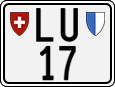 License plate of Switzerland, Motorcycles