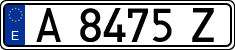 License plates of Spain, 1971 year series