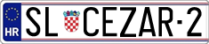 License plate of Croatia, Vanity Plates
