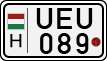 license plates of Hungary, Motorcycles (1990)