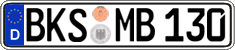 German license plate, Regular plates
