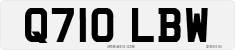 License plate of the United Kingdom, 1983 year system