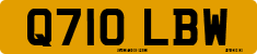 License plate of the United Kingdom, 1983 year system