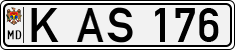 License plate of Moldova, Cars (1992)