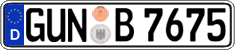 German license plate, Regular plates