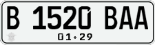 License plate of Indonesia, Regular plates
