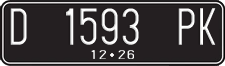 License plate of Indonesia, Regular plates