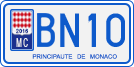 License plate of Monaco, Motorcycles