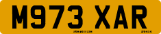 License plate of the United Kingdom, 1983 year system