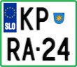 License plate of Slovenia, Motorcycles