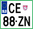 License plate of Slovenia, Motorcycles