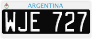 License plate of Argentina, Cars (1995, ABC 123)