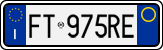 License plate of Italy, Cars (1994 year series)