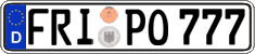 German license plate, Regular plates