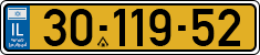 License plate of Israel, Regular plates