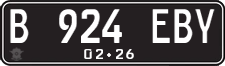 License plate of Indonesia, Regular plates