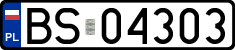 License plates of Poland, Regular car plates