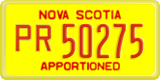 Nova Scotia, Apportioned (PR12345)