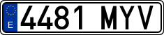 License plates of Spain, Ordinary (2000)