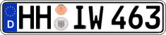 German license plate, Regular plates