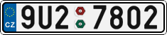 License plate of the Czech Republic, Cars (2001)