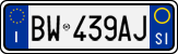 License plate of Italy, Cars (1994 year series)