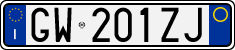 License plate of Italy, Cars (1994 year series)