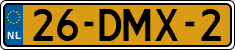 License plate of the Netherlands, Military