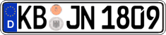 German license plate, Regular plates