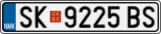 License plate of North Macedonia, Regular plates (2012)