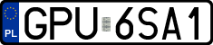 License plates of Poland, Regular car plates