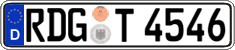 German license plate, Regular plates
