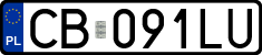 License plates of Poland, Regular car plates
