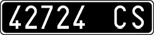 License plate of Italy, Cars (1927 year series)