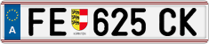 License plate of Austria, Regular plates