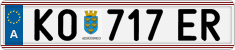 License plate of Austria, Regular plates
