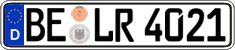 German license plate, Regular plates