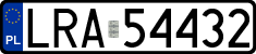 License plates of Poland, Regular car plates
