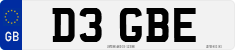 License plate of the United Kingdom, 1983 year system