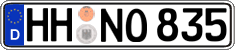 German license plate, Regular plates