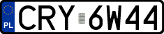 License plates of Poland, Regular car plates