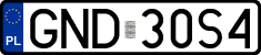 License plates of Poland, Regular car plates
